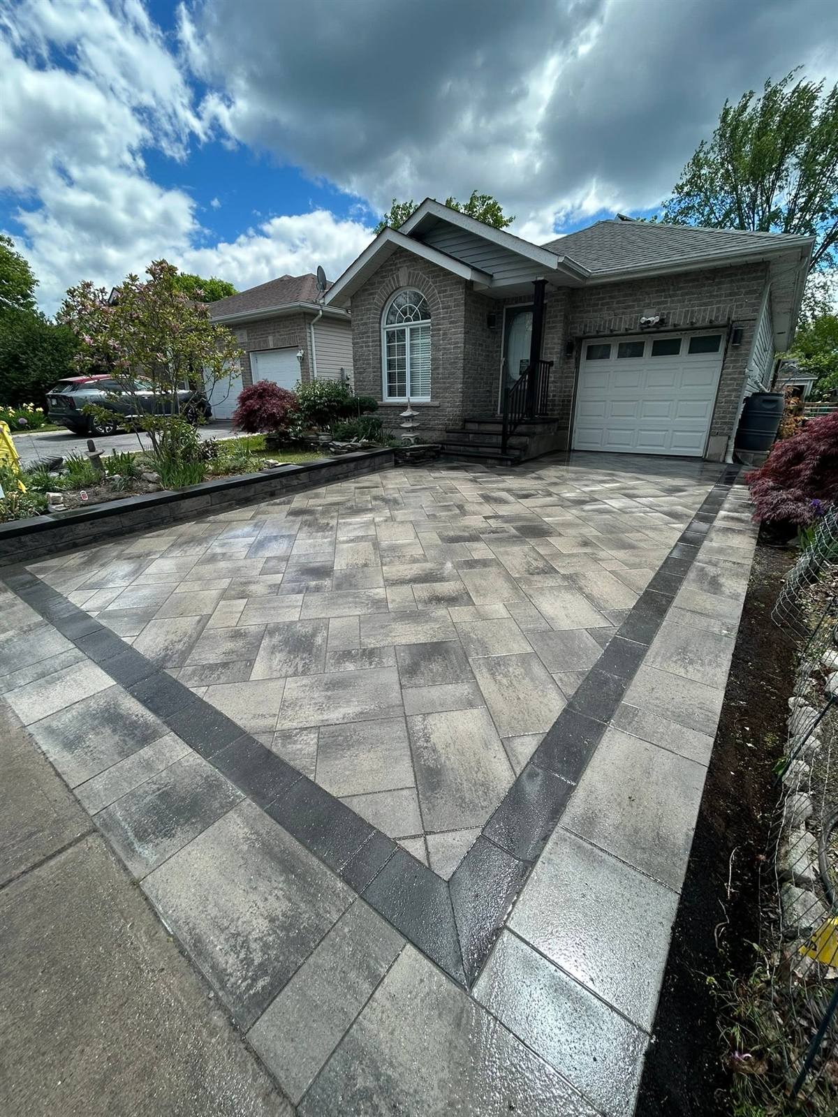 Interlock driveway installation in Kingston, Ontario